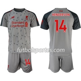 Camisetas Liverpool Henderson 14 Niño Tercera Equipacion 2018/2019